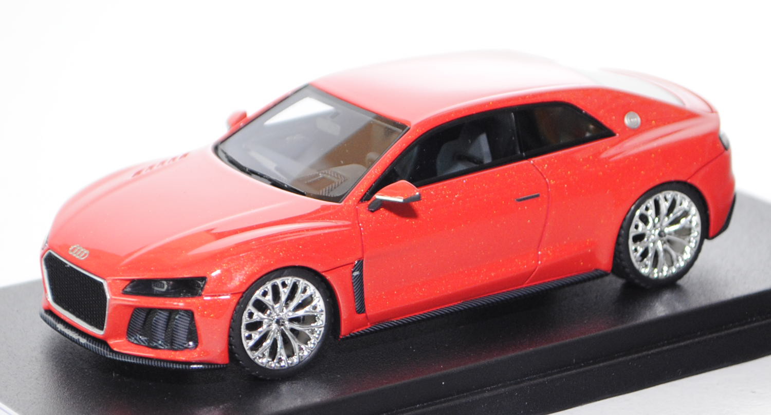 Audi Sport quattro concept, rotmetallic, IAA 2013, Looksmart Models, 1:43, PC-Box, limitierte Auflag