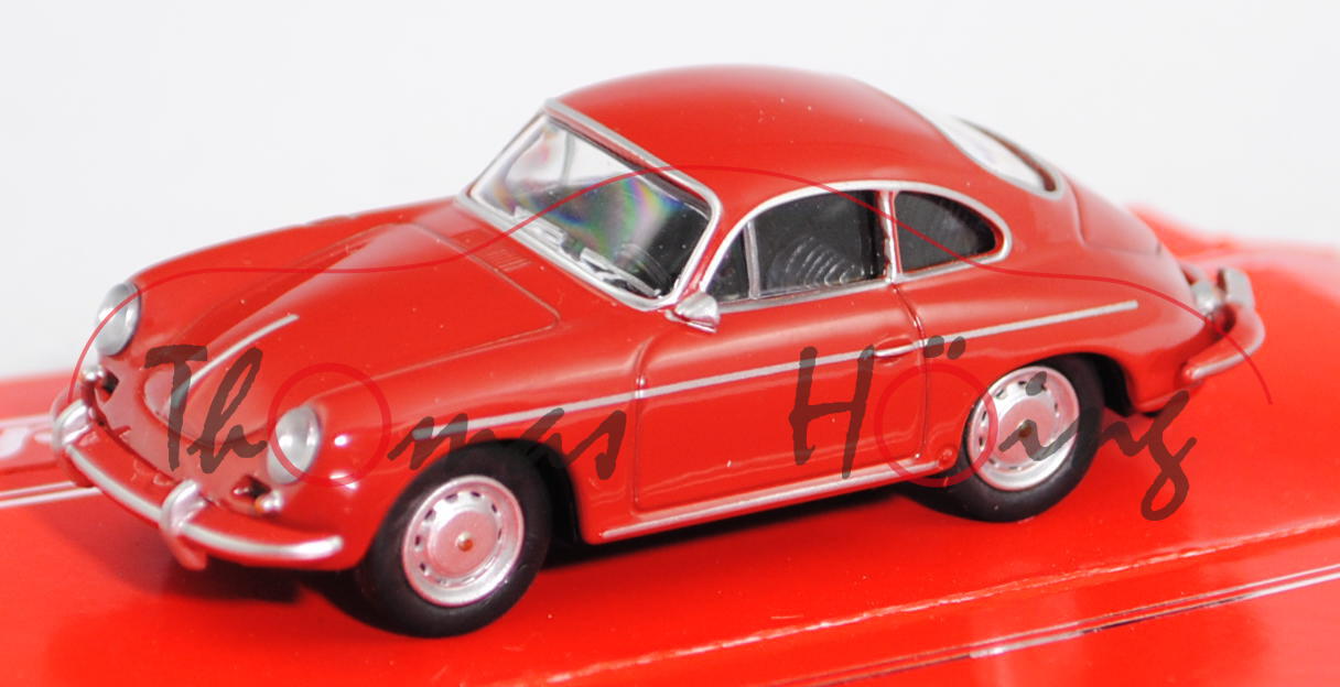 Porsche 356 2000 GS Carrera 2 Coupé (Typ 356 B, Modell 1962-1963), karminrot, Schuco, 1:64, mb