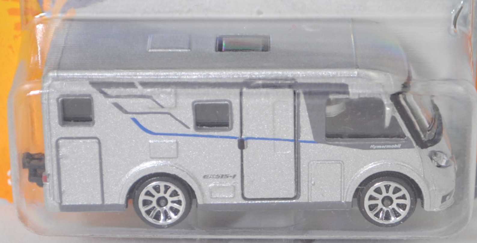 Hymermobil Exsis-i 588 (Modell 2018-2019) (Nr. 278A) Wohnmobil auf Basis Fiat AL-KO Ducato 2,3 Multijet, silbergraumetallic/umbragrau, majorette, 1:68, Blister (CITY CARS)