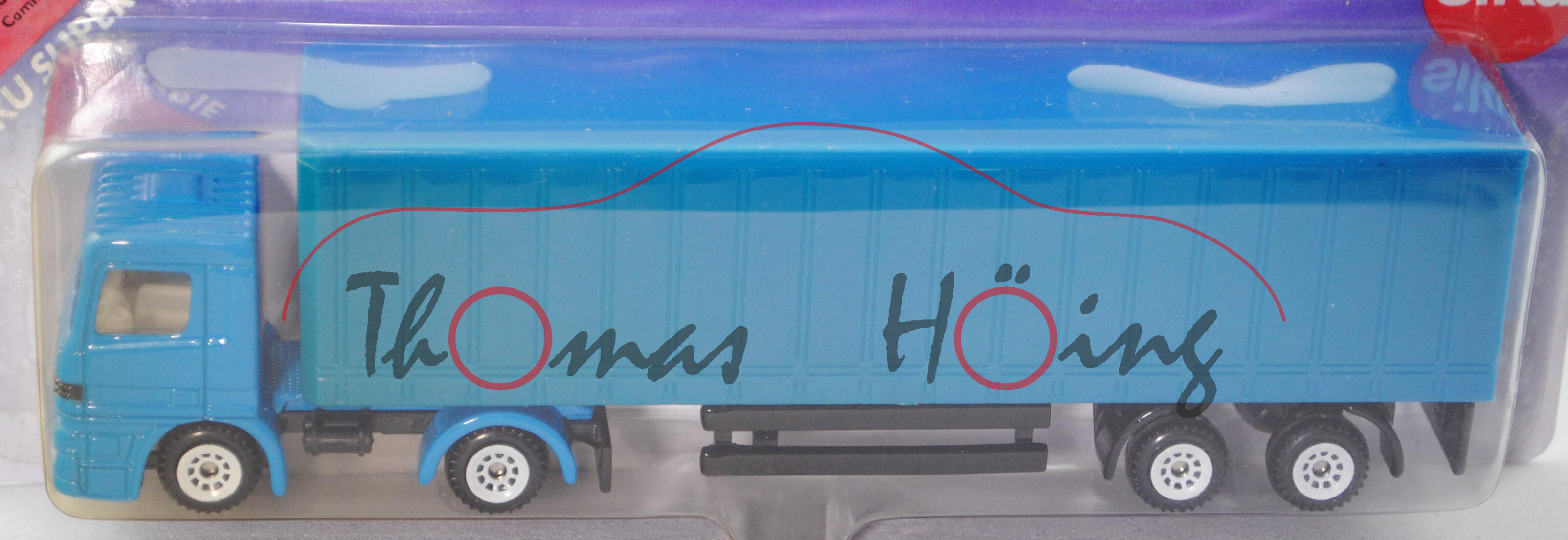 00000 Mercedes-Benz Actros M (1. Generation, MP1, Mod. 96-02) Gardinen-Sattelauflieger, blau, P26