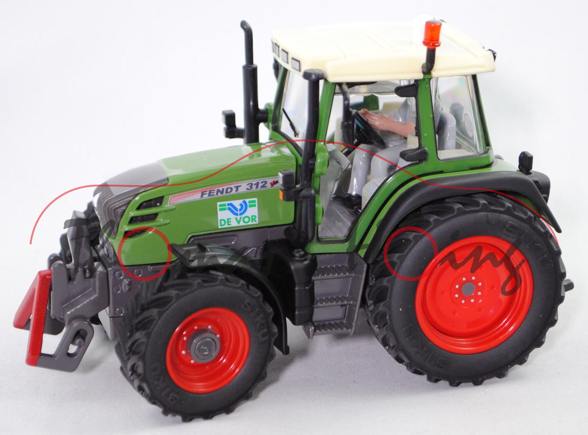 00402 Fendt 312 Vario (1. Gen,, Baureihe 300 Vario, Mod. 2006-2012), grün, De Vor, SIKU, 1:32, L17mK