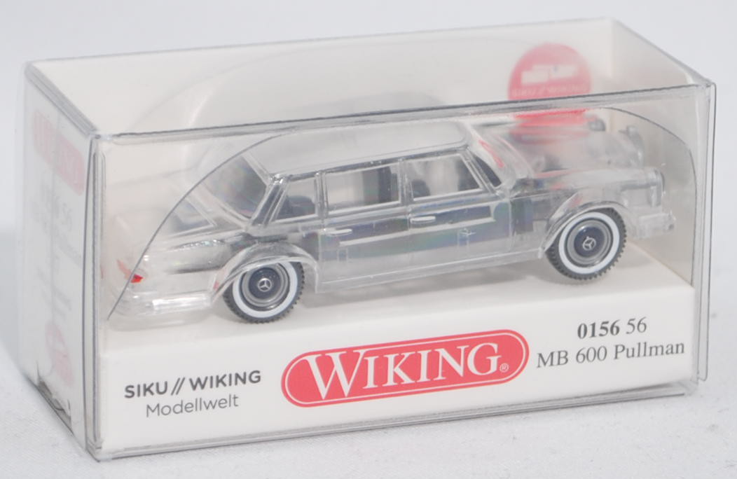 Mercedes-Benz 600 (Baumuster 100, Modell 1964), transparent, Sondermodell SIKU // WIKING Modellwelt,