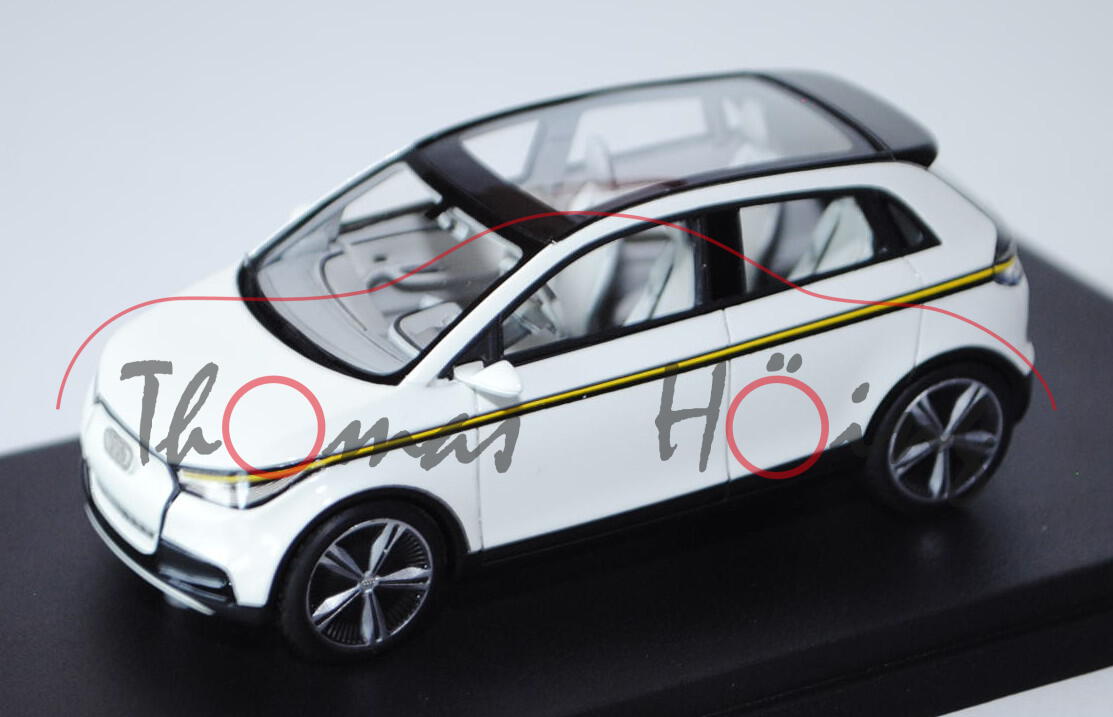 Audi A2 concept, IAA 2011, weiß, Looksmart Models, 1:43, PC-Box, (limitierte Auflage 99 Stück)