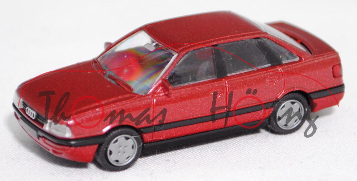 Audi 90 quattro (3. Generation, Baureihe B3, Typ 89, Modell 87-90), purpurrotmet., Rietze, 1:87, mb