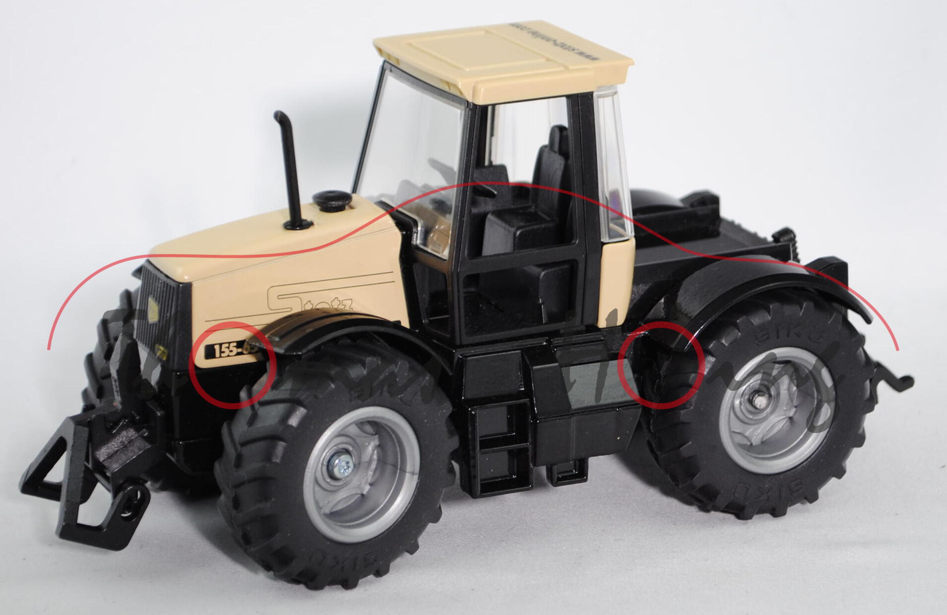 00401 JCB® Fastrac 155-65 Traktor (Modell 1993-1997), beige/schwarz, Stotz / www.stotz-online.com, F