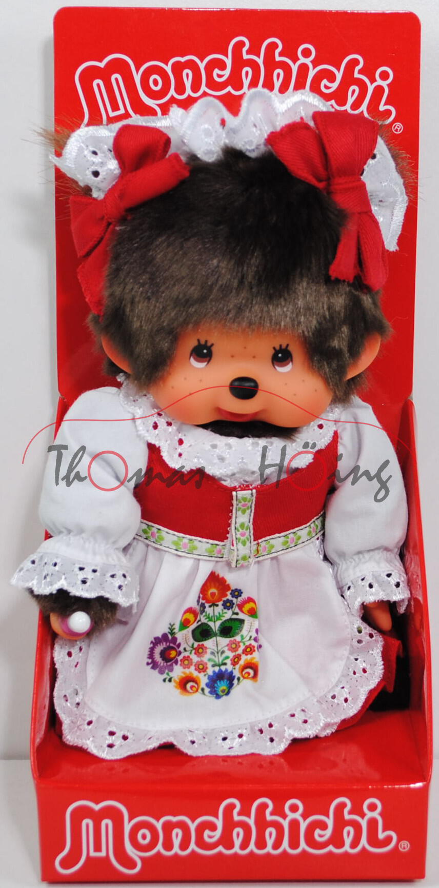 Fashion Monchhichi Eastern Europe Girl (Folklore Mädchen), 20 cm groß, Sekiguchi