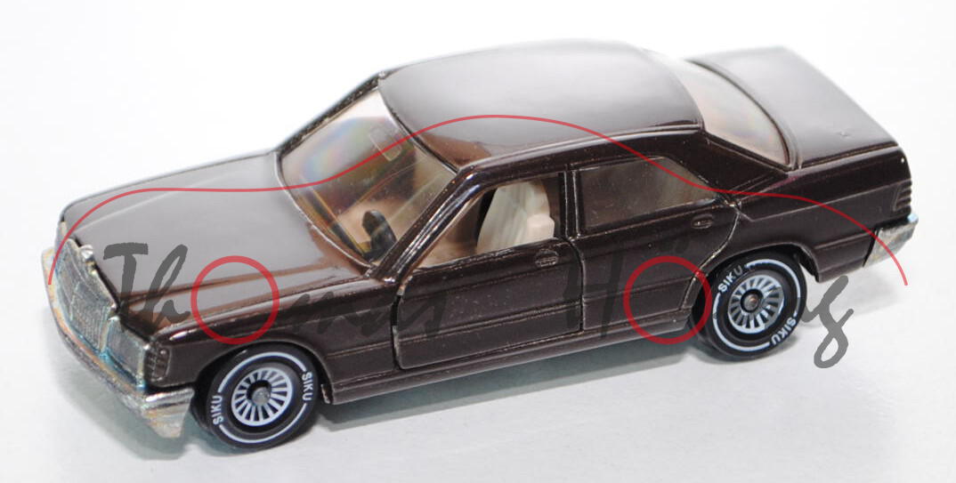 00001 Mercedes-Benz 190 E (Baureihe W 201, Baumuster 201.024, Modell 1982-1988), schokoladenbraun, i