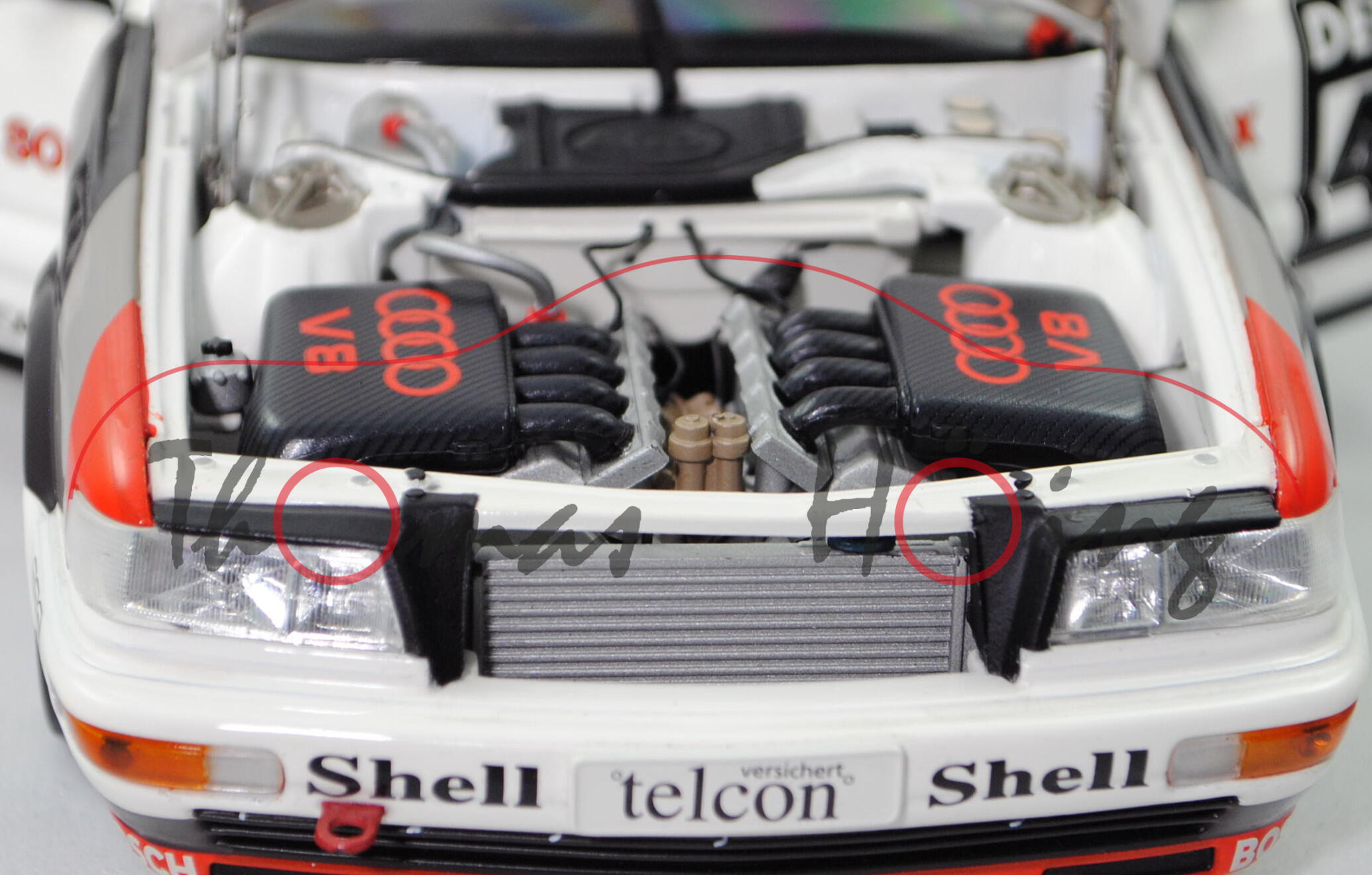 Audi V8 quattro DTM (Typ 4C / R6), alpinweiß, DTM 1990, Walter