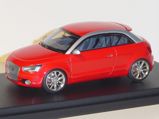 Audi A1 project quattro, misanorot/silber, Looksmart Models, 1:43, Werbeschachtel (limitierte Auflag