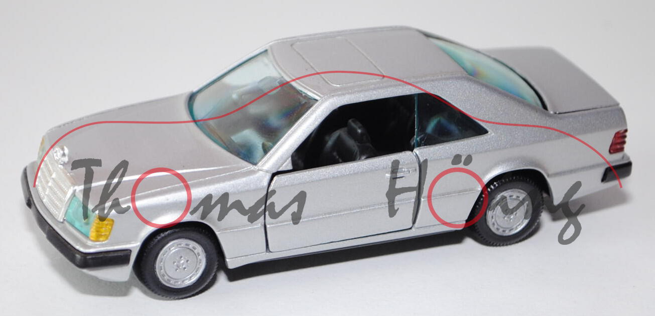 Mercedes-Benz 300 CE (Typ Coupé, Modell 1987-1989), silber, GAMA, 1:43, mb (Vitrinenmodell)