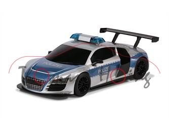 Audi R8 LMS (Typ R16) Police Car, silber/blau, POLIZEI, SCALEXTRIC, 1:32, PC-Box