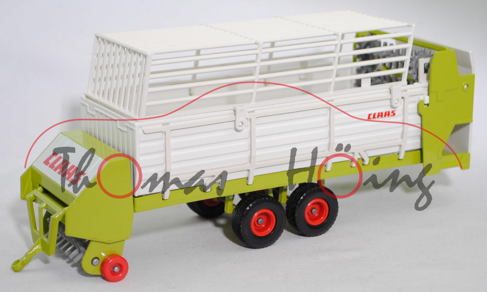 00403 CLAAS Ladewagen SPRINT 445 U (Modell 1988-1999), cremeweiß/claasgrün, CLAAS, SIKU, 1:32, L14n