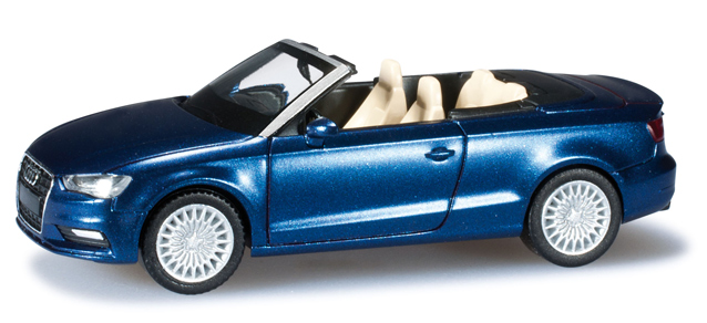 Audi A3 Cabriolet (Typ 8V), Modell 2013-, scubablau perleffekt, Herpa, 1:87, mb