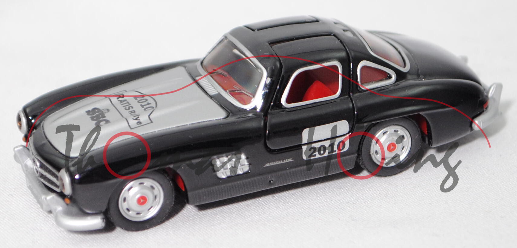 SSC Mercedes-Benz 300 SL (Baureihe W 198, Modell 1954-1957), schwarz, 2010 / GRATIS Rallye / SSC, mb