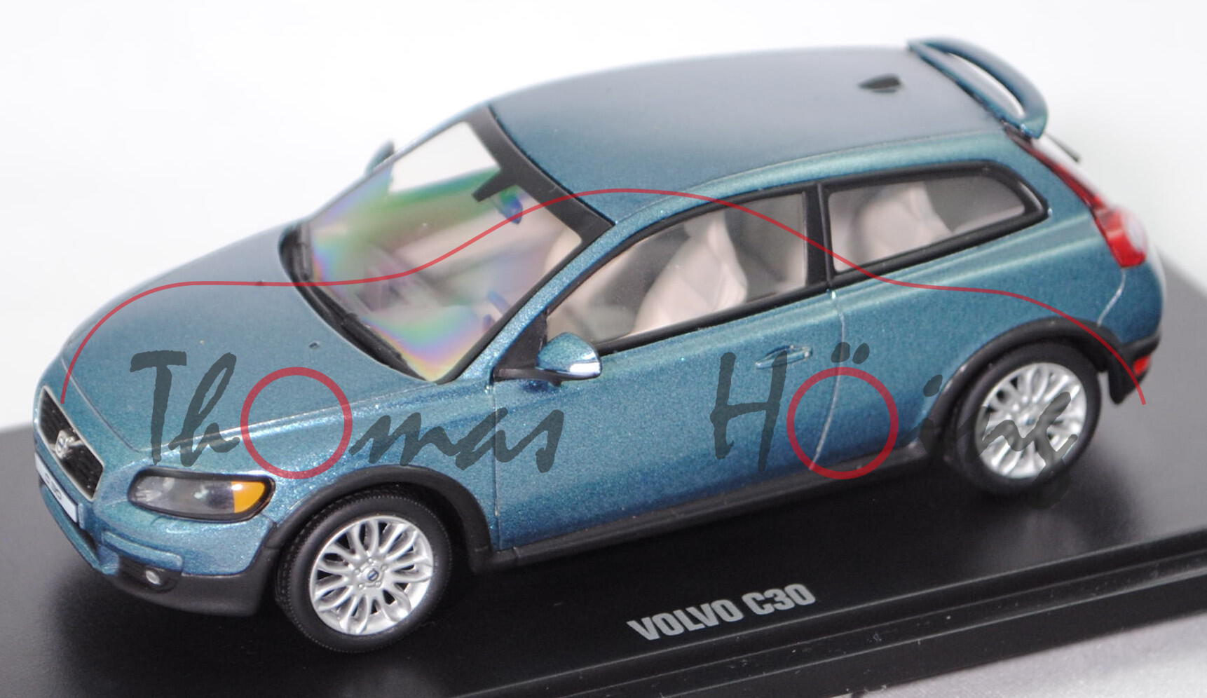 Volvo C30 T5 SUMMUM (Typ M, Vorfacelift, Mod. 06-08), orinoco blau met., MOTORART, 1:43, PC-Box