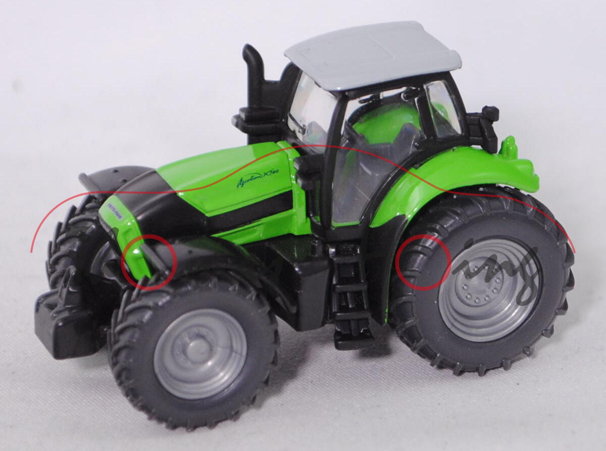 00000 DEUTZ-FAHR AGROTRON X 720 (Modell 2006-2012), gelbgrün, SIKU FARMER 1:87, L17mK