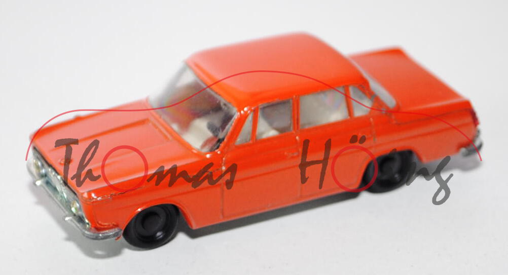 BMW 1500, orange, innen grau, Lenkrad schwarz, lange Stoßstangen (4 mm), HL Glas, R1, minimale Farba