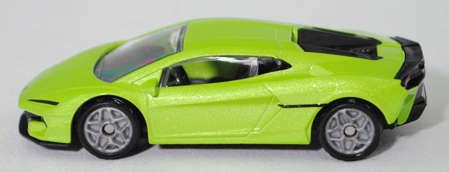 00000 Lamborghini Temerario (1. Generation, Modell 2024-), hell-gelbgrünmetallic, innen schwarz, B55 silbergrau, SIKU SUPER, 1:59, P29f