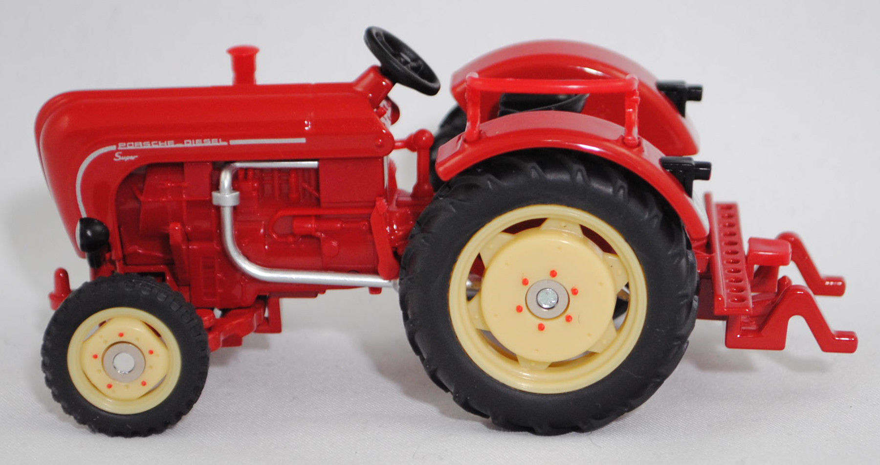 00000 PORSCHE-DIESEL Super N 308 (Baureihe Super, Typ Ackerschlepper, Modell 1957-1960), karminrot, Sitz schwarz, Lenkrad schwarz, MK-S 308, SIKU FARMER CLASSIC, 1:32, L17mpK