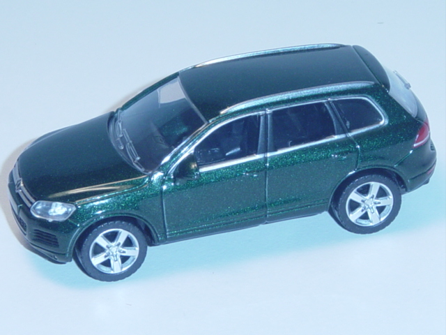 VW Touareg, highland green, 1:50, Norev, Werbeschachtel