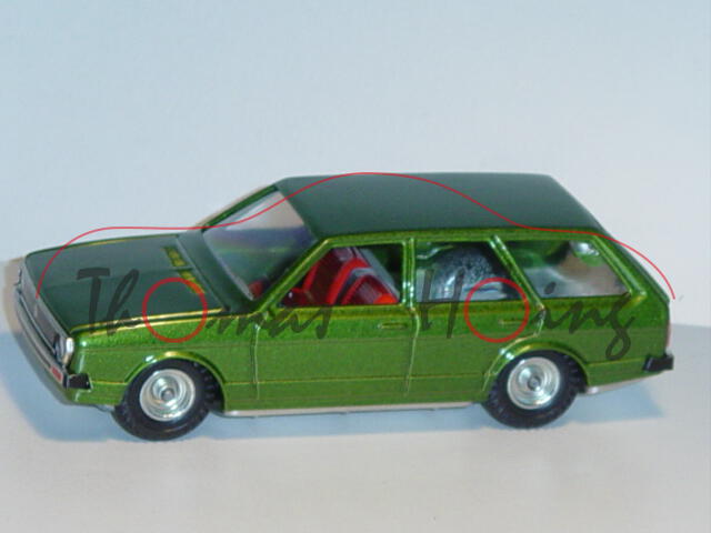 VW Passat Variant (B1, Typ 33, Facelift 1975, Mod. 75-77), viperngrün metallic, Kellermann, 1:35, mb