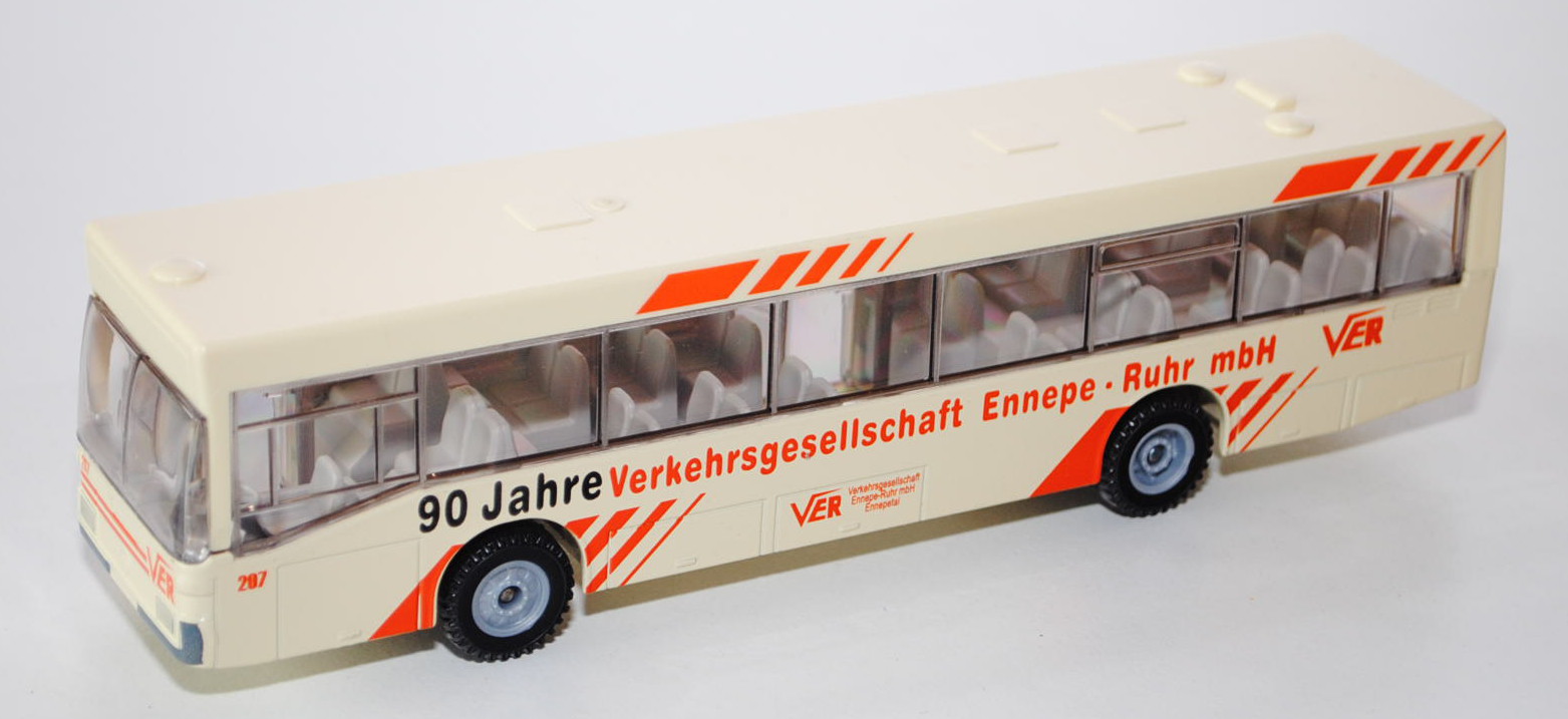 Linienbus Mercedes O 405 N, elfenbein, 207 / 90 Jahre Verkehrsgesellschaft Ennepe-Ruhr mbH VER / VER