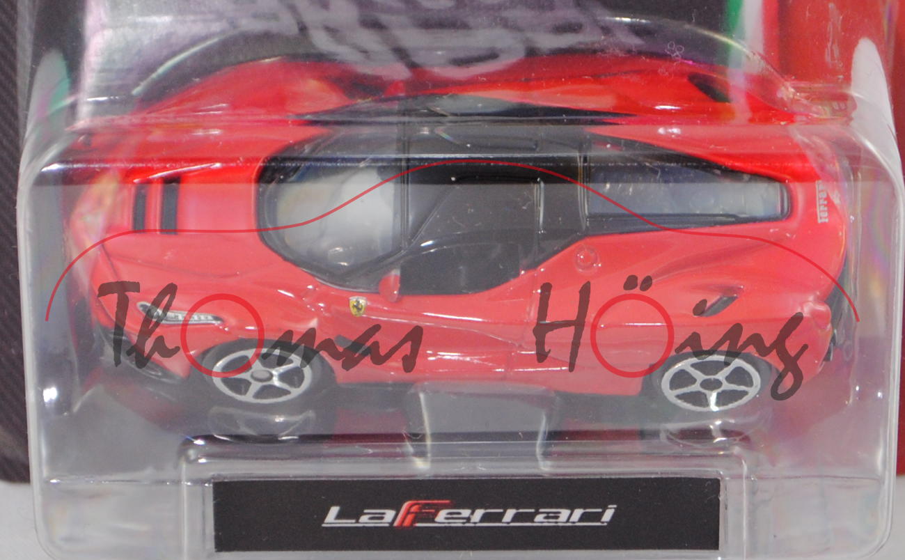 Ferrari LaFerrari (Mod. 2013-2016), rosso corsa, Bburago FERRARI RACE & PLAY, 1:64er Serie, Blister