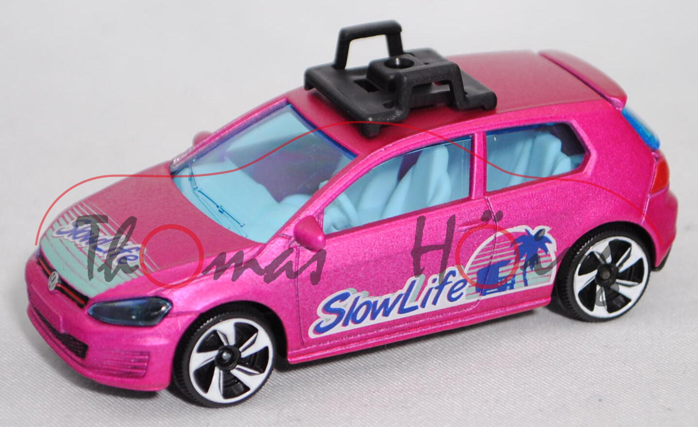 VW Golf VII GTI (Mod. 13-17) SLOW LIFE / URBAN, hell-verkehrspurpurmet., majorette, 1:64, RARE, mb