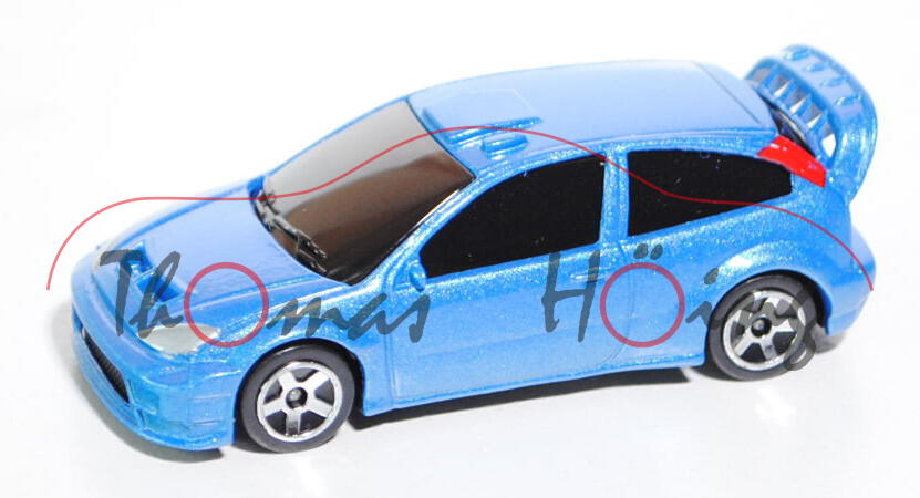 Ford Focus WRC (Nr. 201A), brillantblaumetallic, majorette, 1:57, mb