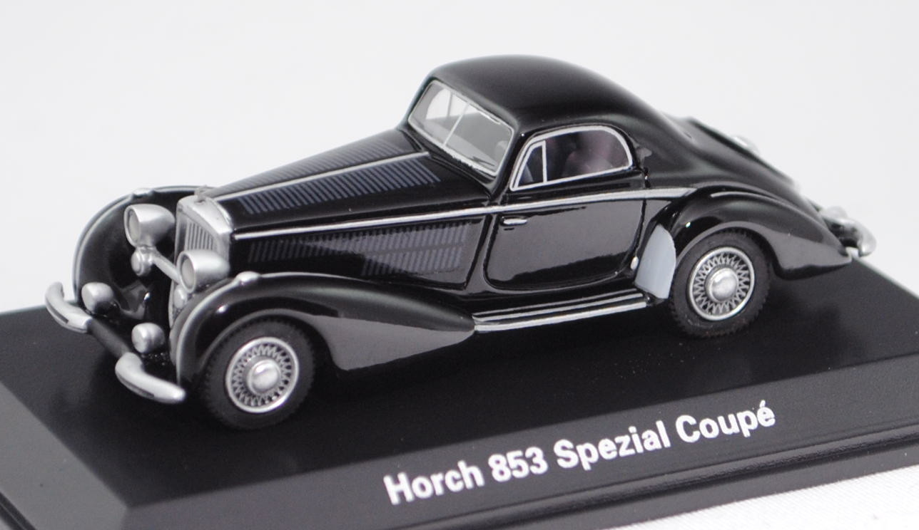 Horch 853 Stromlinien Coupé (Karosserie: Erdmann & Rossi Berlin, Mod. 37), schwarz, BoS-Models, 1:87