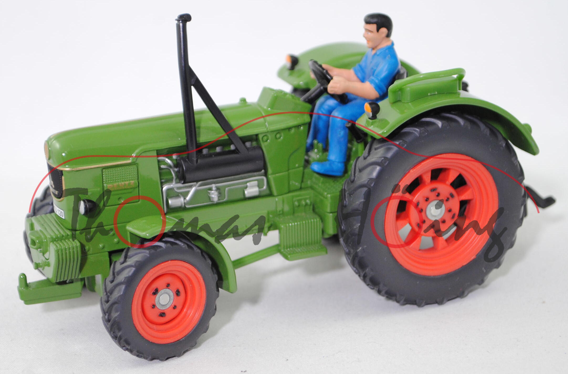 00000 Deutz D 9005 A Ackerschlepper (Modell 1967-1968), grasgrün, mit Fahrer, SIKU FARMER, 1:32