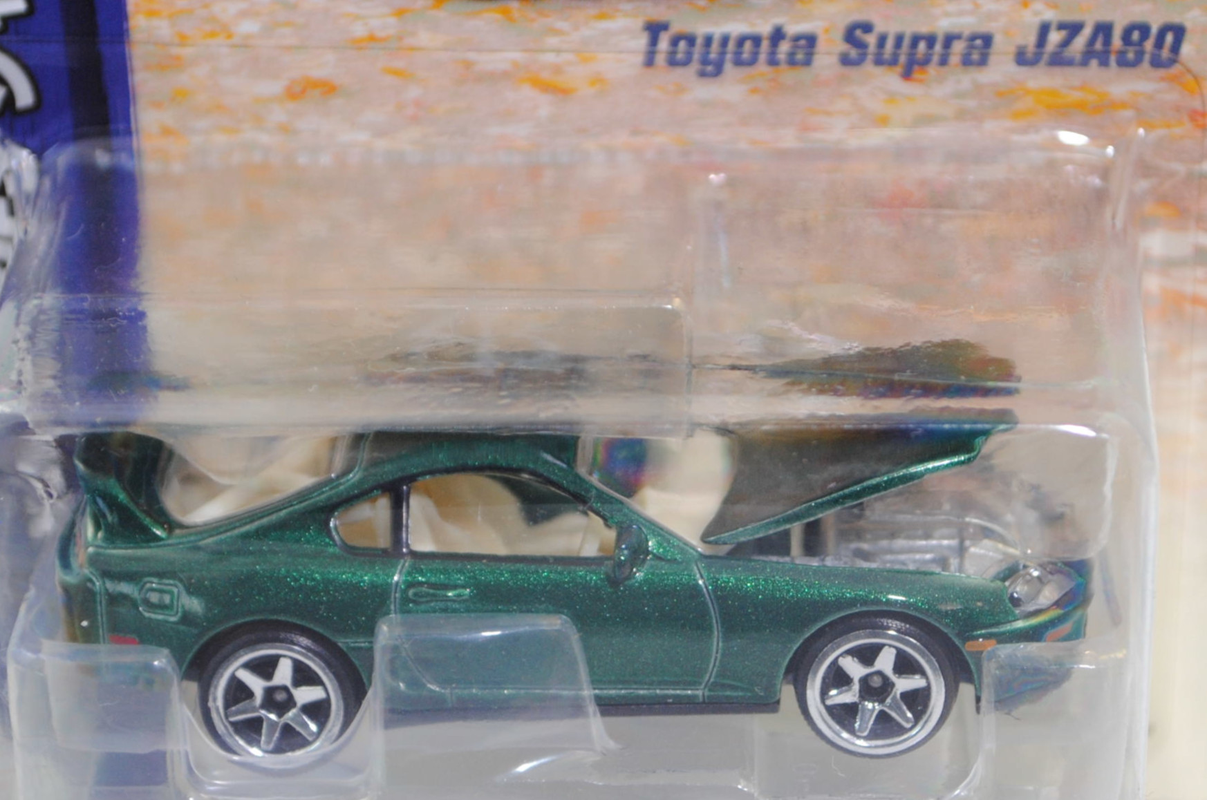 Toyota Supra RZ (4. Generation, Baureihe JZA80, Modell 1993-1996), moosgrünmetallic, majorette, 1:60, Blister