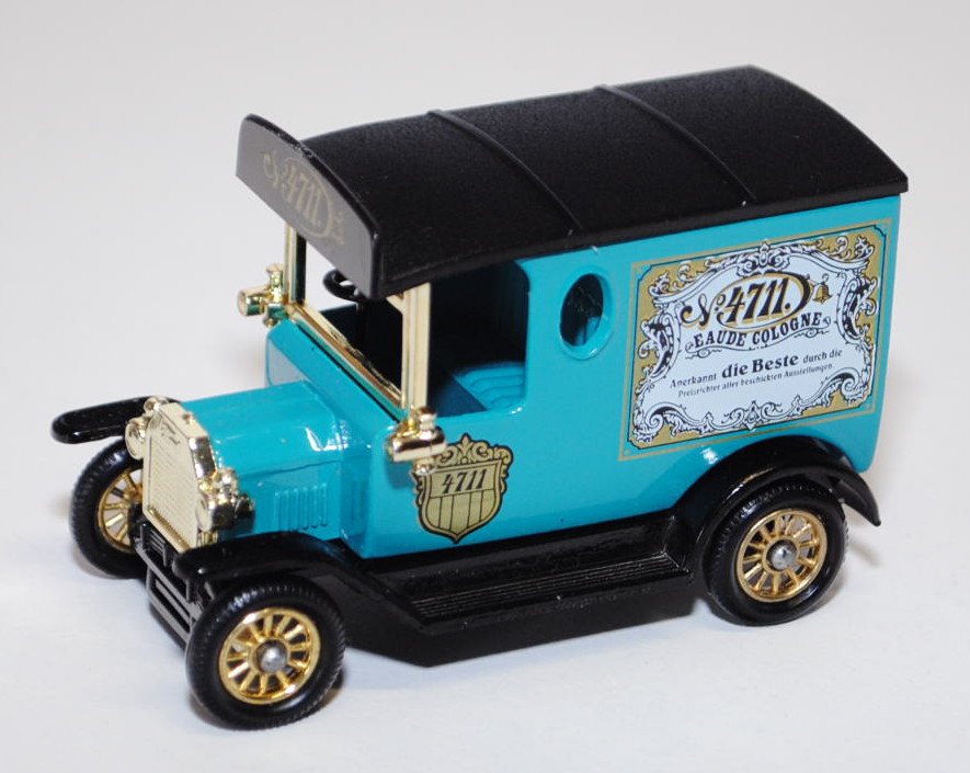 Ford T (Tin Lizzy), Modell 1920, hell-wasserblau/schwarz, 4711 / EAUDE COLOGNE, Classic Car Collecti