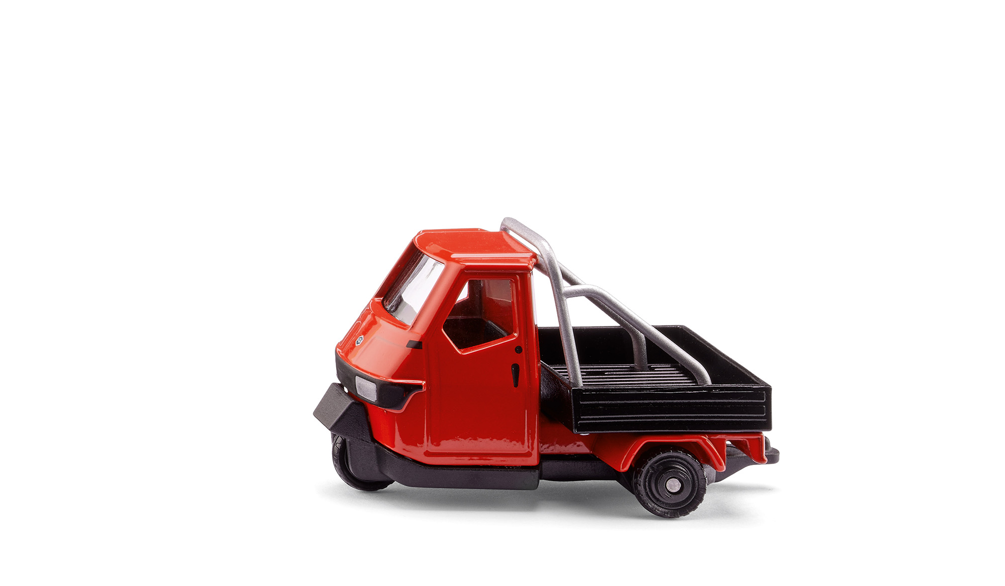 00000 Ape 50 2T E4 Cross Country (7. Generation, Baureihe Ape 50, Typ E4, Modellcode E33M000040, Modell 2019-), verkehrsrot/schwarz/silber, SIKU SUPER, 1:43, P29f