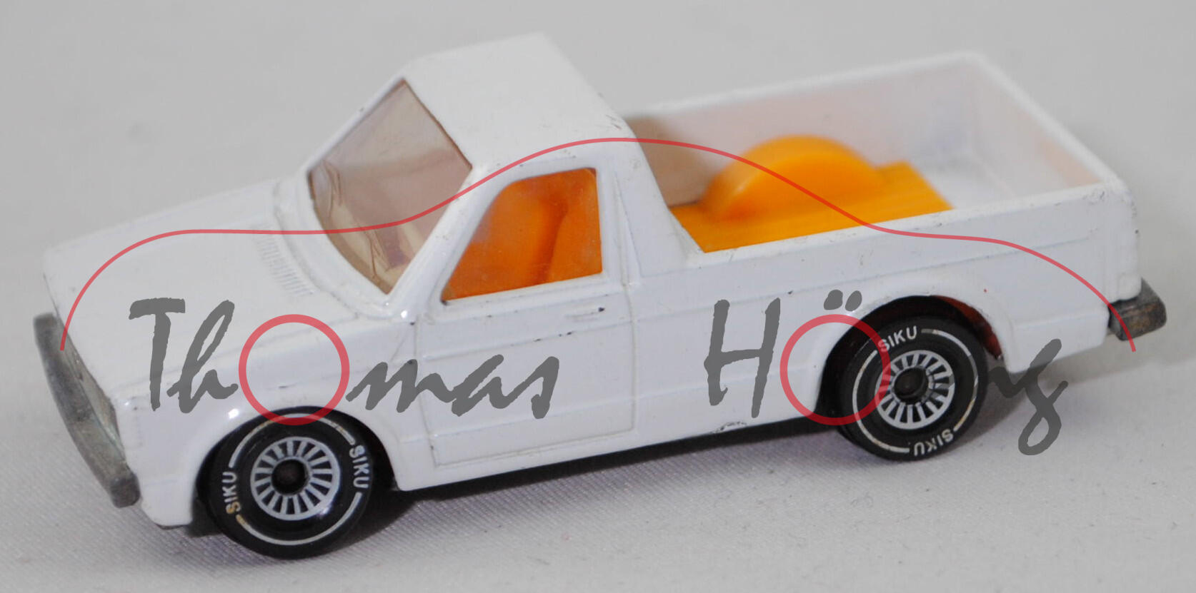 06400 HU VW Pickup Truck LX (VW Caddy I) (Typ 14D, Mod. 81-83), weiß, SIKU Ungarn/Metchy, 1:58, m-