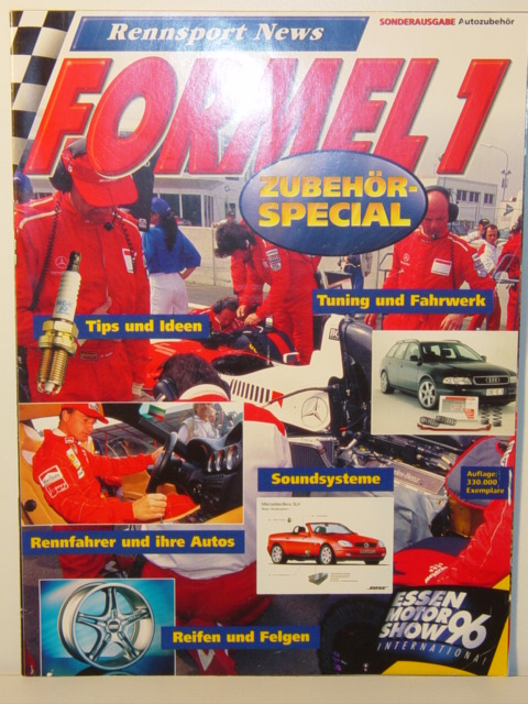 FORMEL 1, Sonderausgabe zur ESSEN MOTOR SHOW 1996