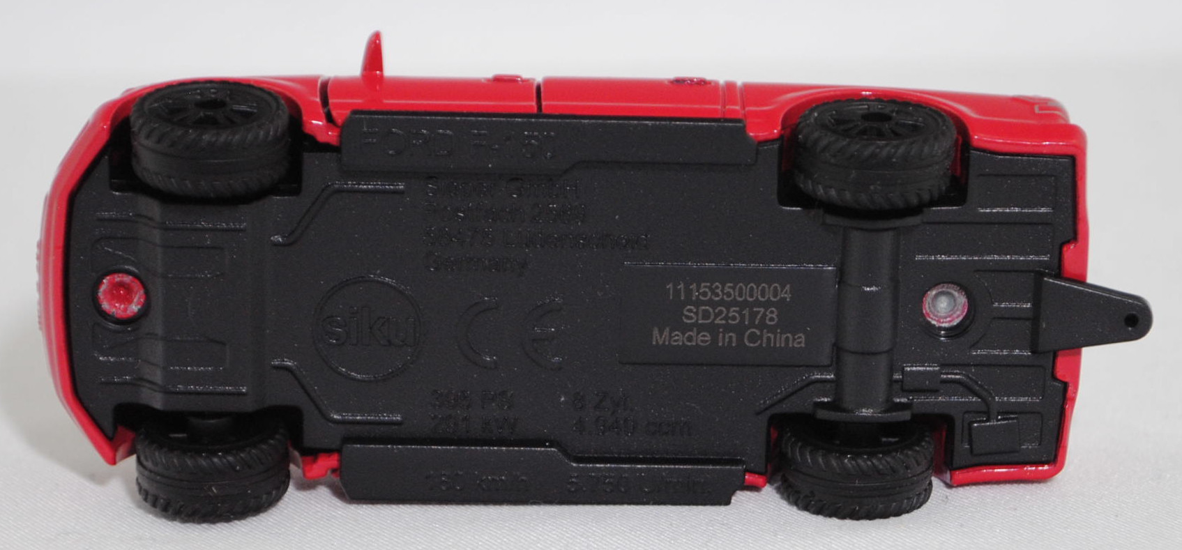 00000 Ford F-150 LARIAT STANDARD V8 SuperCrew mit 5,5 Ft Ladefläche (13. Generation, P552, Modell 2018-2020), himbeerrot, SIKU SUPER, 1:71, P29f
