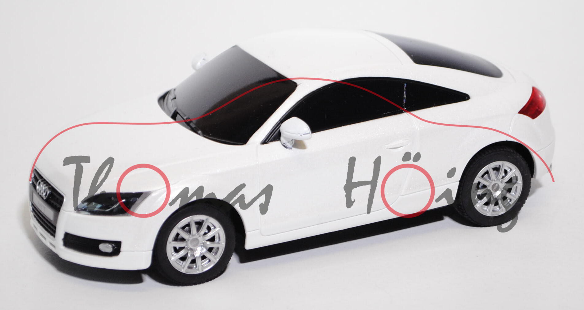 Audi TT Coupé (Typ 8J), Modell 2006-2014, perlmuttweißmetallic, mit Fernsteuerung (nicht funktionsfä