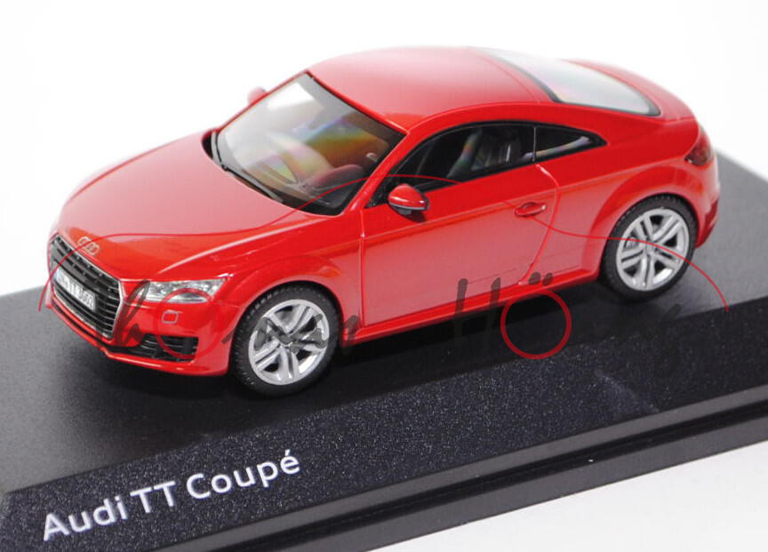 Audi TT Coupé (Typ 8S/FV, Modell 2014-2018), tangorot, Kyosho, 1:43, Werbeschachtel