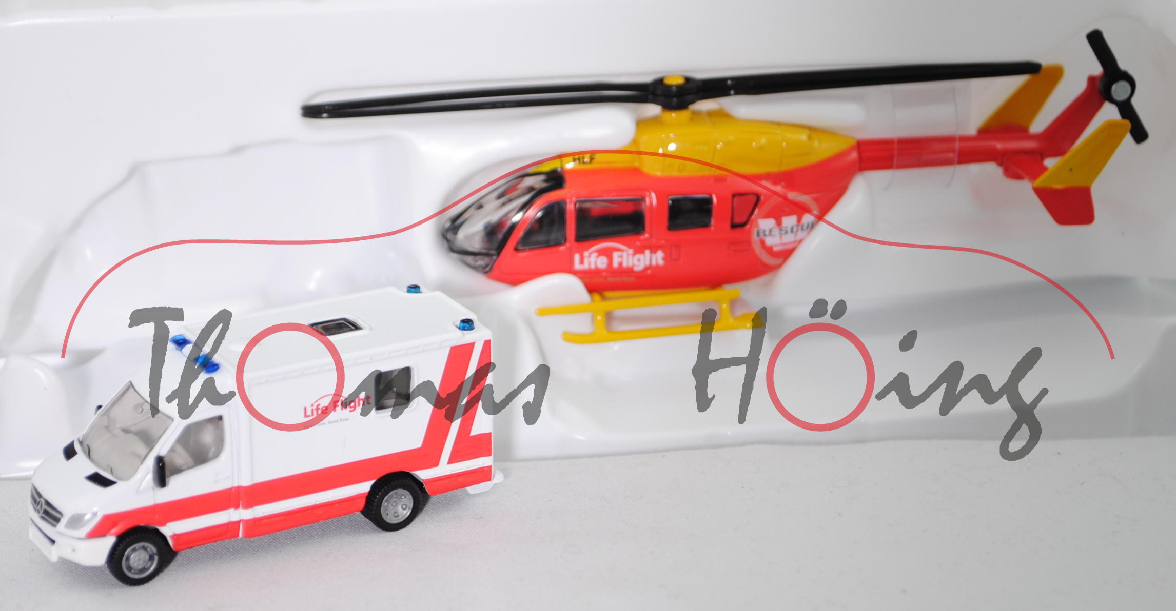 80401 NZ-Life Flight Westpac Rescue and Ambulance-Set, SIKU SUPER 1:87, L17mpK Werbebox (Limited)