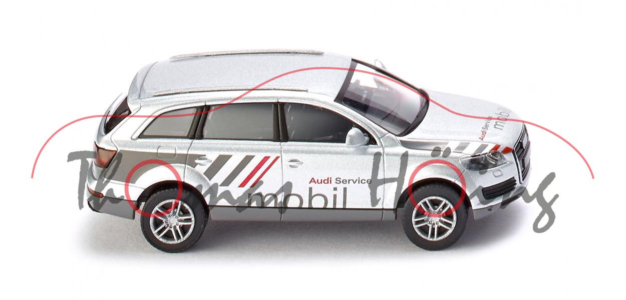 Audi Q7 4.2 FSI quattro (Typ 4L, Mod. 05-09) Servicemobil, reflexsilber, Audi Service/mobil, Wiking