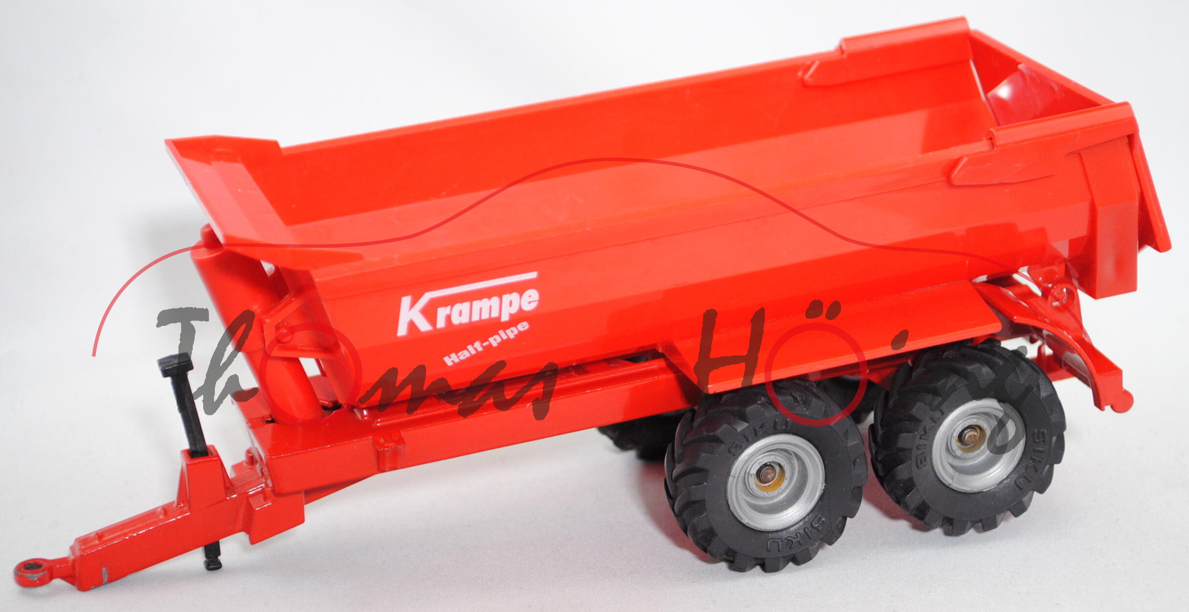 00000 Krampe Halfpipe Tandem Erdbaukipper HP 20 (Modell 1999-), rot, SIKU, 1:32 (Farbabplatzer)