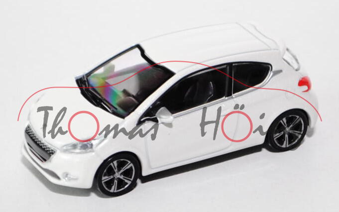 Peugeot 208, Modell 2012-, perlmuttweißmetallic, 1:59, Norev SHOWROOM, mb