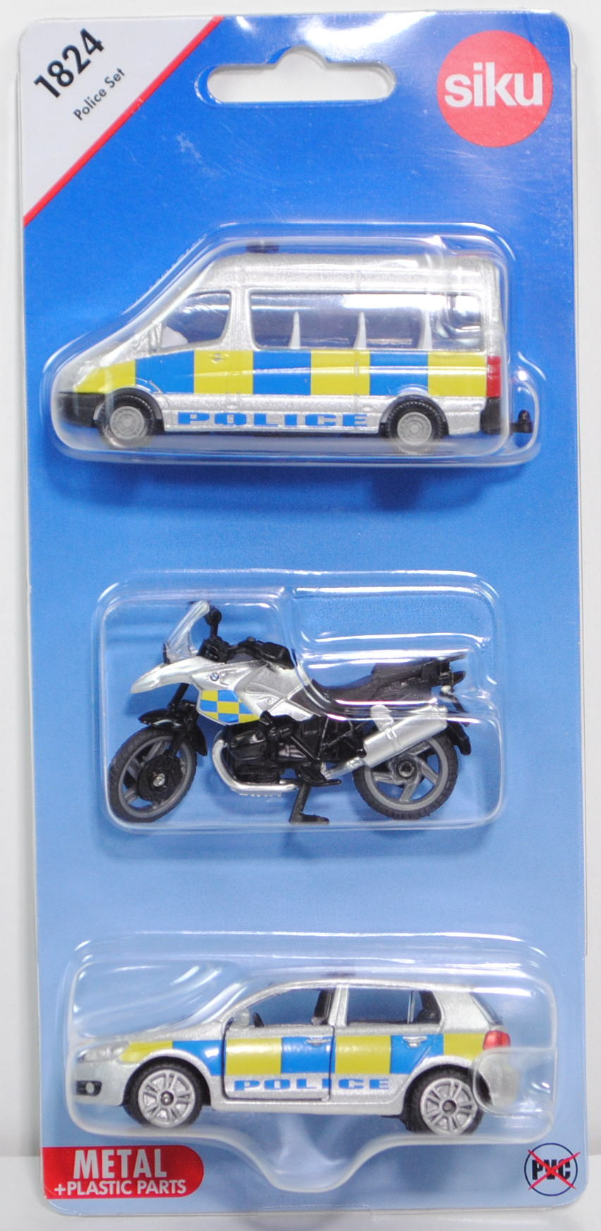 00600 GB Police Set mit: Mercedes-Benz Sprinter II+BMW R1200 GS+VW Golf VI, POLICE, P29e (Limited)