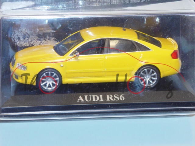 Audi RS6, Mj. 2003, signalgelb, IXO, 1:43, mb