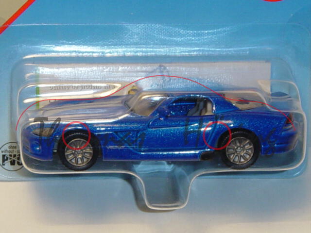 00003 Dodge Viper SRT10 Coupé (Typ ZB, Phase II), Modell 2008-2010, dunkel-verkehrsblaumetallic, in