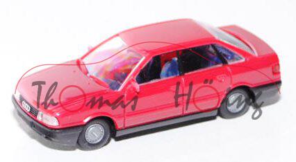 Audi 80 (B3, Typ 89), Modell 1986-1991, rubinrot, Rietze, 1:87, mb