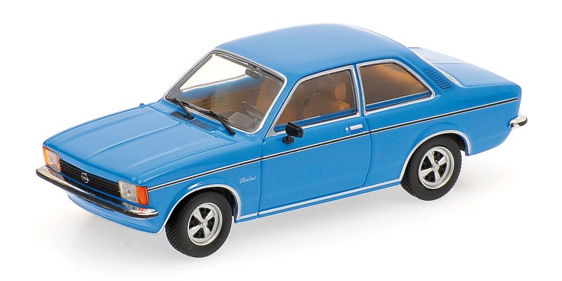 Opel Kadett C (facelift) Limousine Berlina, Modell 1977-1979, Baujahr 1978, signalblau, Minichamps,