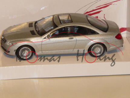 Mercedes CL Coupe, silbermetallic, MondoMotors, 1:43, mb