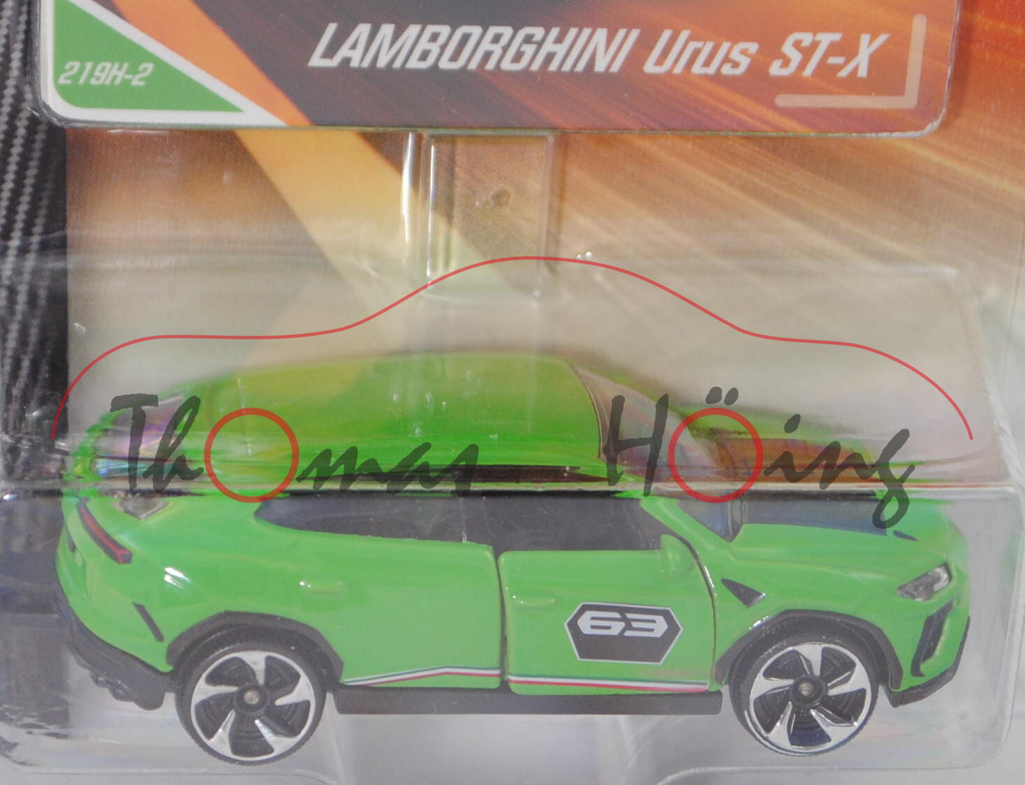Lamborghini Urus ST-X Concept (Mod. 2019) (Nr. 219H), gelbgrün, Nr. 219H-2, majorette, 1:64, Blister